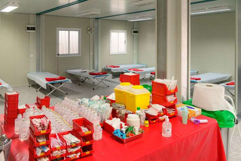 Imagen del hospitalito del Carnaval (Foto Tony Hernández)